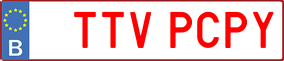 Trailer License Plate
